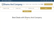 Tablet Screenshot of dhamuandcompany.net